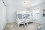 Upper Level guest room with twin over Queen Bunk Bed